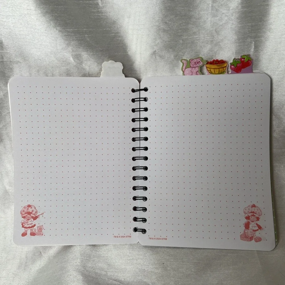 Strawberry‎ Shortcake Custard 4-Tab Journal Notebook 96 Pages Inkology 2024 - Picture 3 of 7